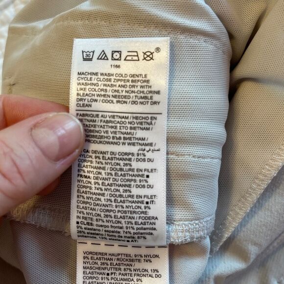 Athleta Headlands Hybrid Pant Birch Gray Sz 16 Stretch Hiking Outdoor Gorpcore - Picture 11 of 12